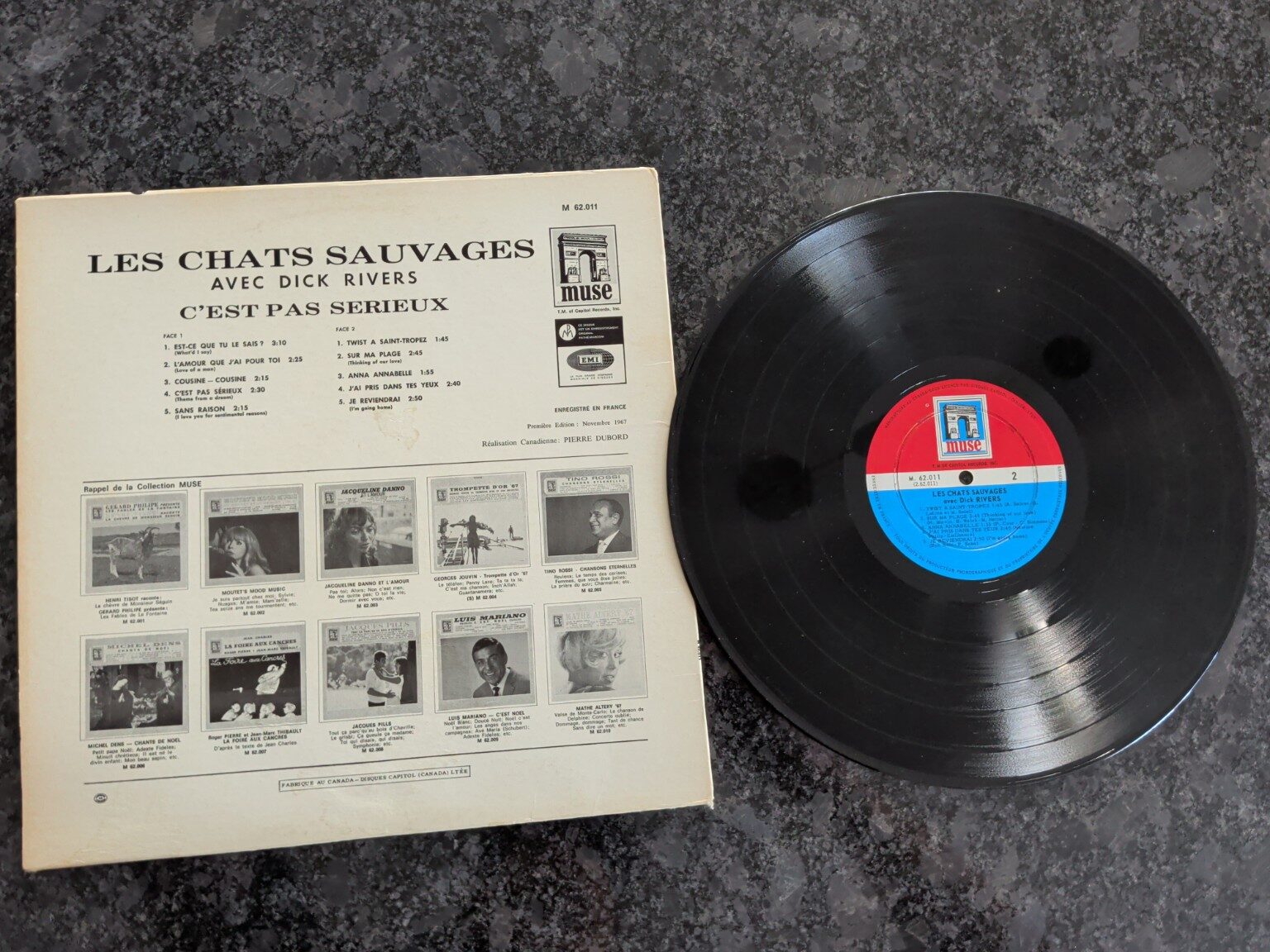 Les Chats Sauvages avec Dick Rivers – C'est Pas Sérieux – Vinyl Record – VG+ - Image 2